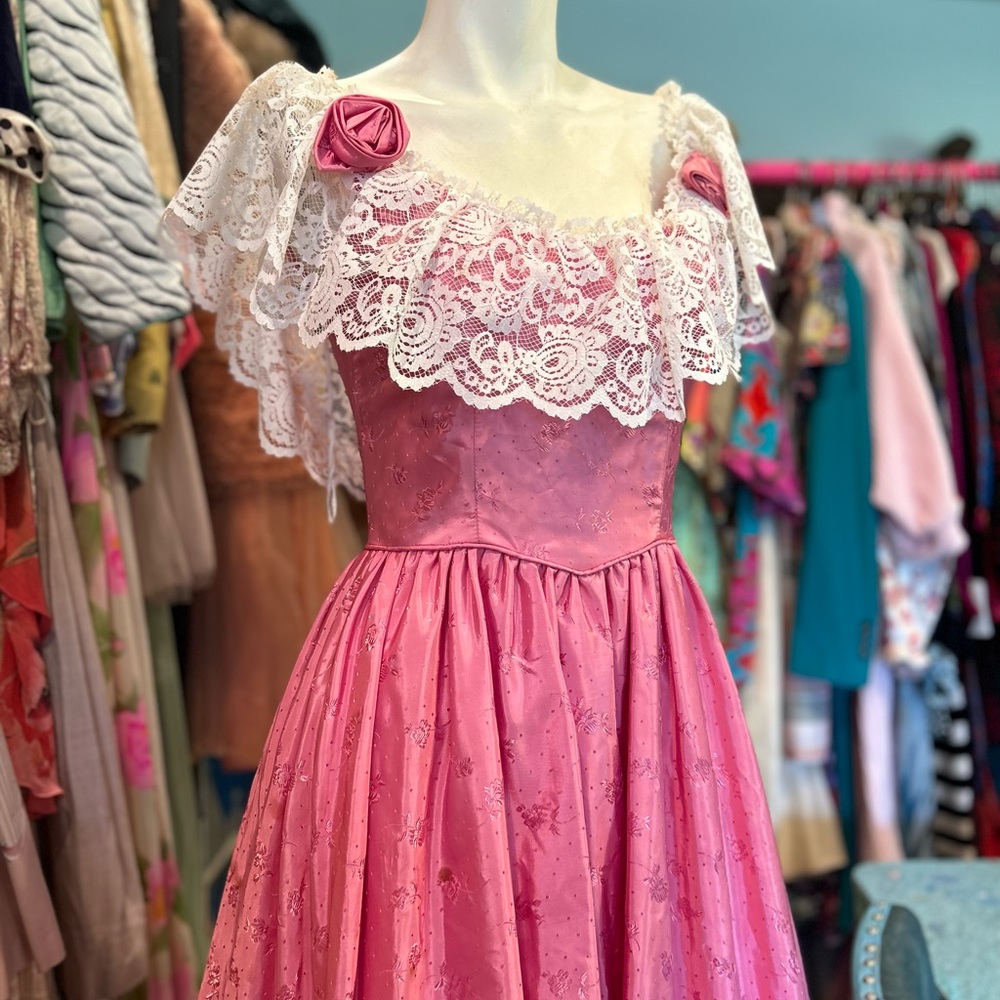 Vintage 70s Country Romantic Gown - Picture 11 of 16